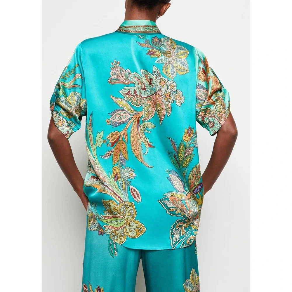 Alemais Franca shirt, size 4 US, silk satin, mint condition - Picture 11 of 11